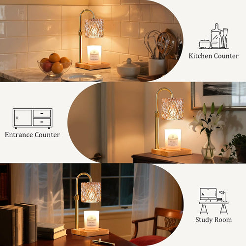 Candle warmer lamp features