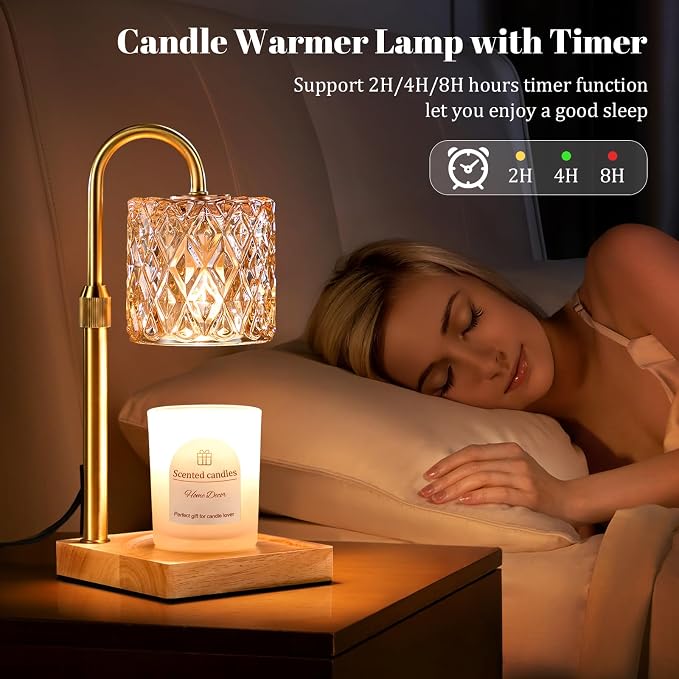 Candle warmer lamp in use