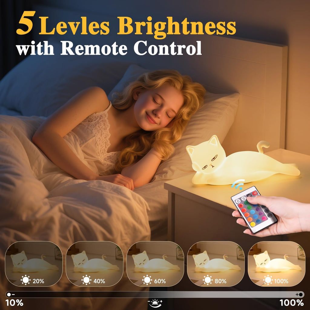 Cat night light rechargeable